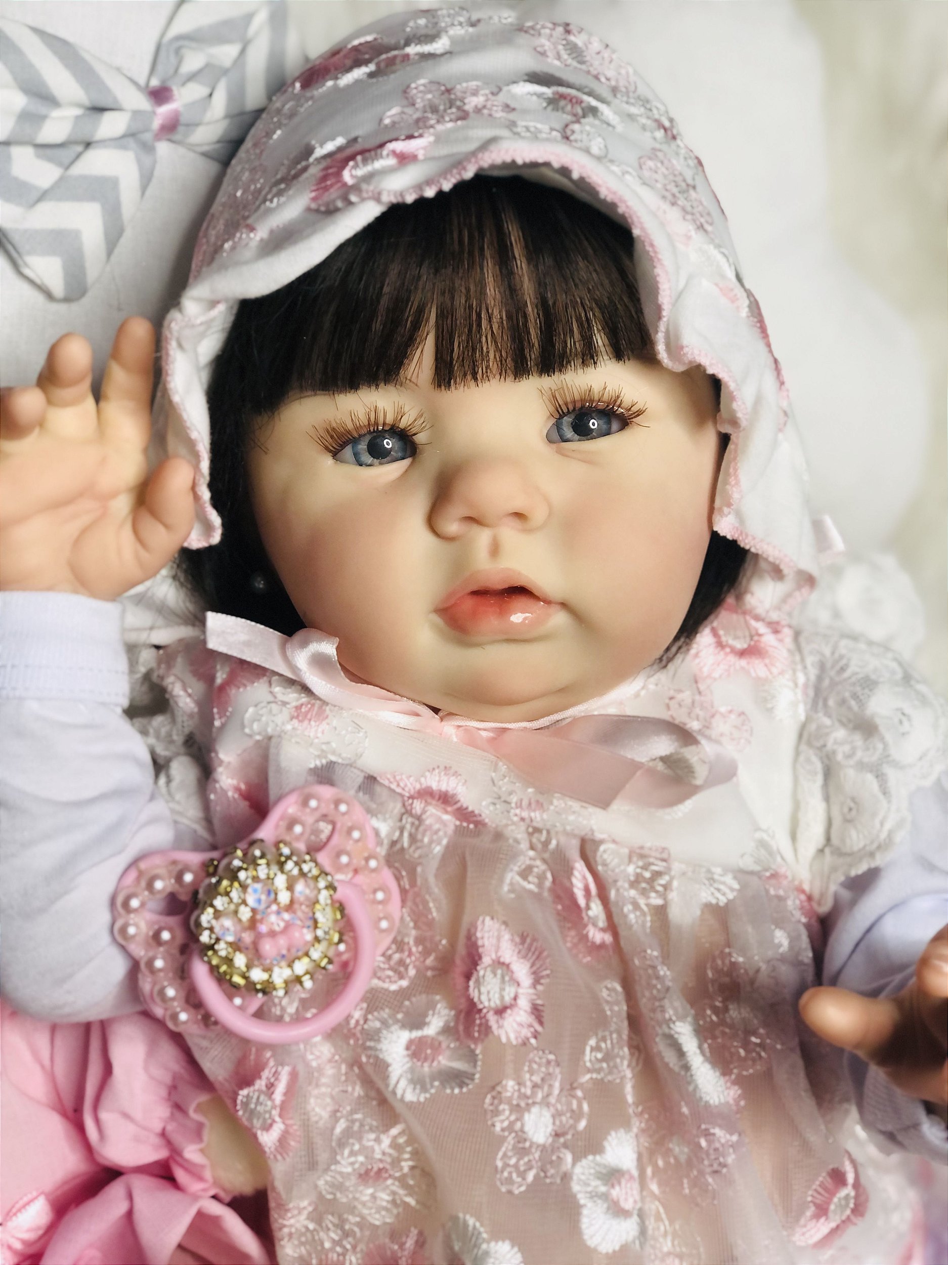 BEBÊ REBORN HIPER MEGA REALISTA TODA MOLINHA DIVA ESPECIAL DIA DAS ...