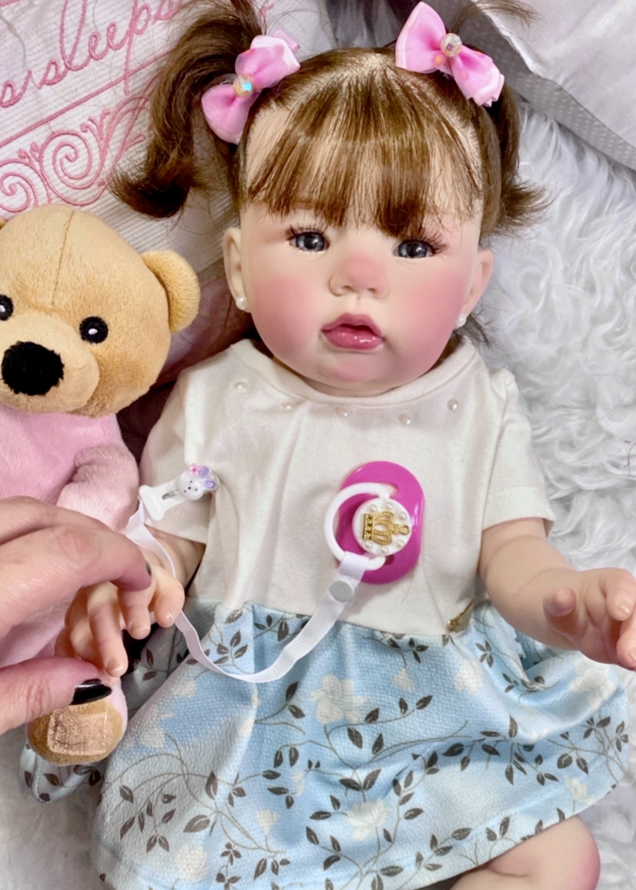 Bebê Reborn de Silicone Realista Juju