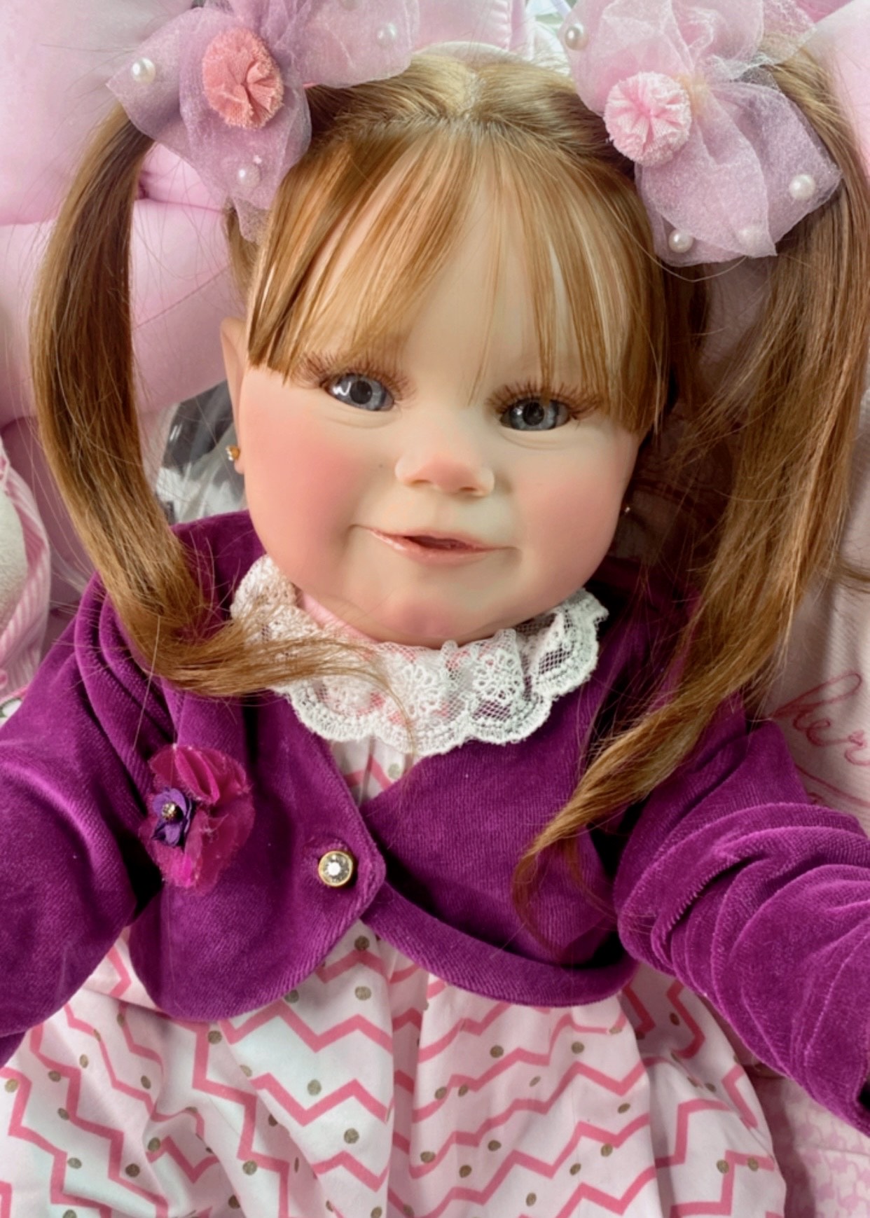 BEBÊ REBORN MEGA REALISTA BONECA PREMIADA RANNA TODA EM SILICONE -  Maternidade Mundo Baby Reborn