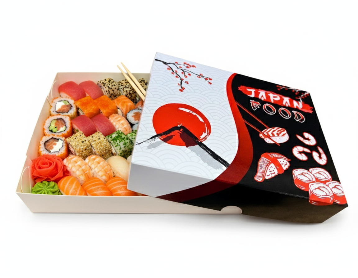 Caixa Sushi Japan G | Amazon Embalagens - Amazon Embalagens