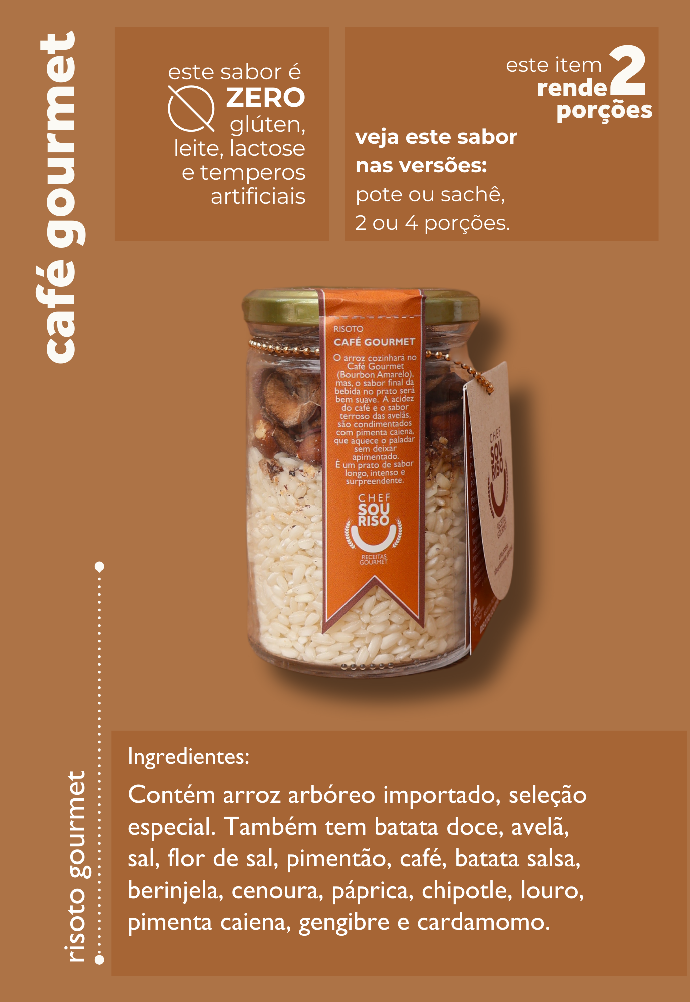 Risoto Café Gourmet | Receita Pronta para 2 Porções - Chef Sou Riso