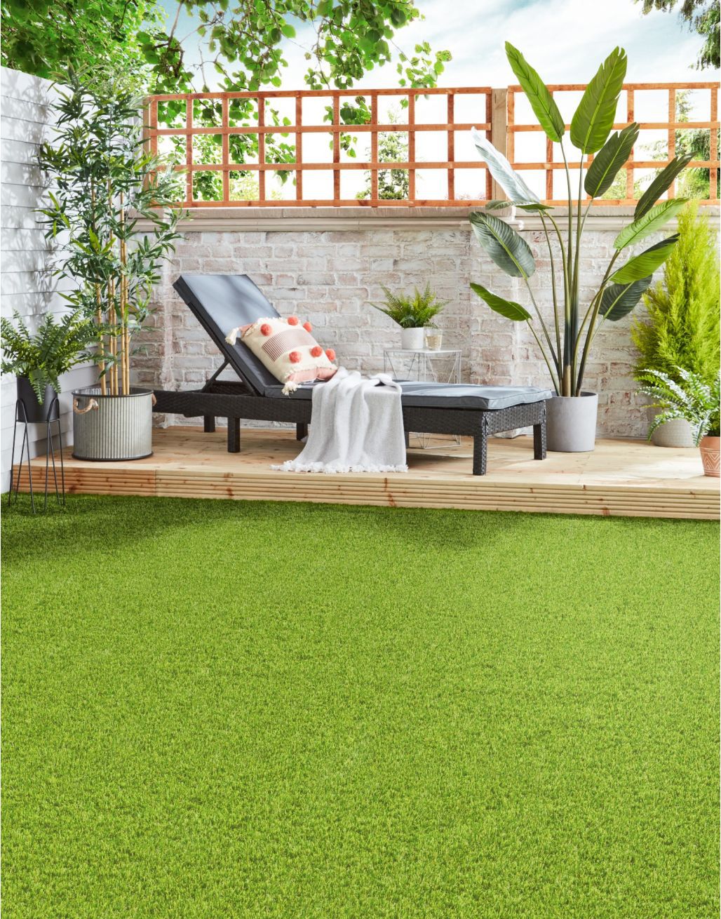 Grama Sintética Decorativa Verde 20MM - 10x2M - AgrícolaShop