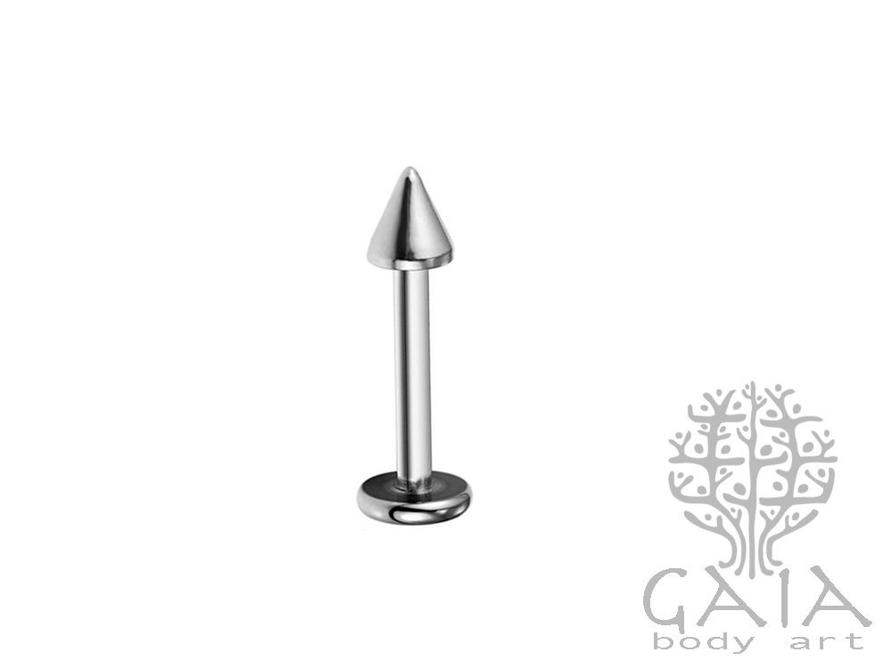 Piercing Sobrancelha Spike Preto Aço Cirúrgico