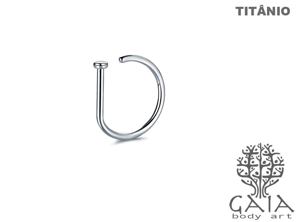 Piercing Nostril D-Ring Titânio – Infinity Piercing