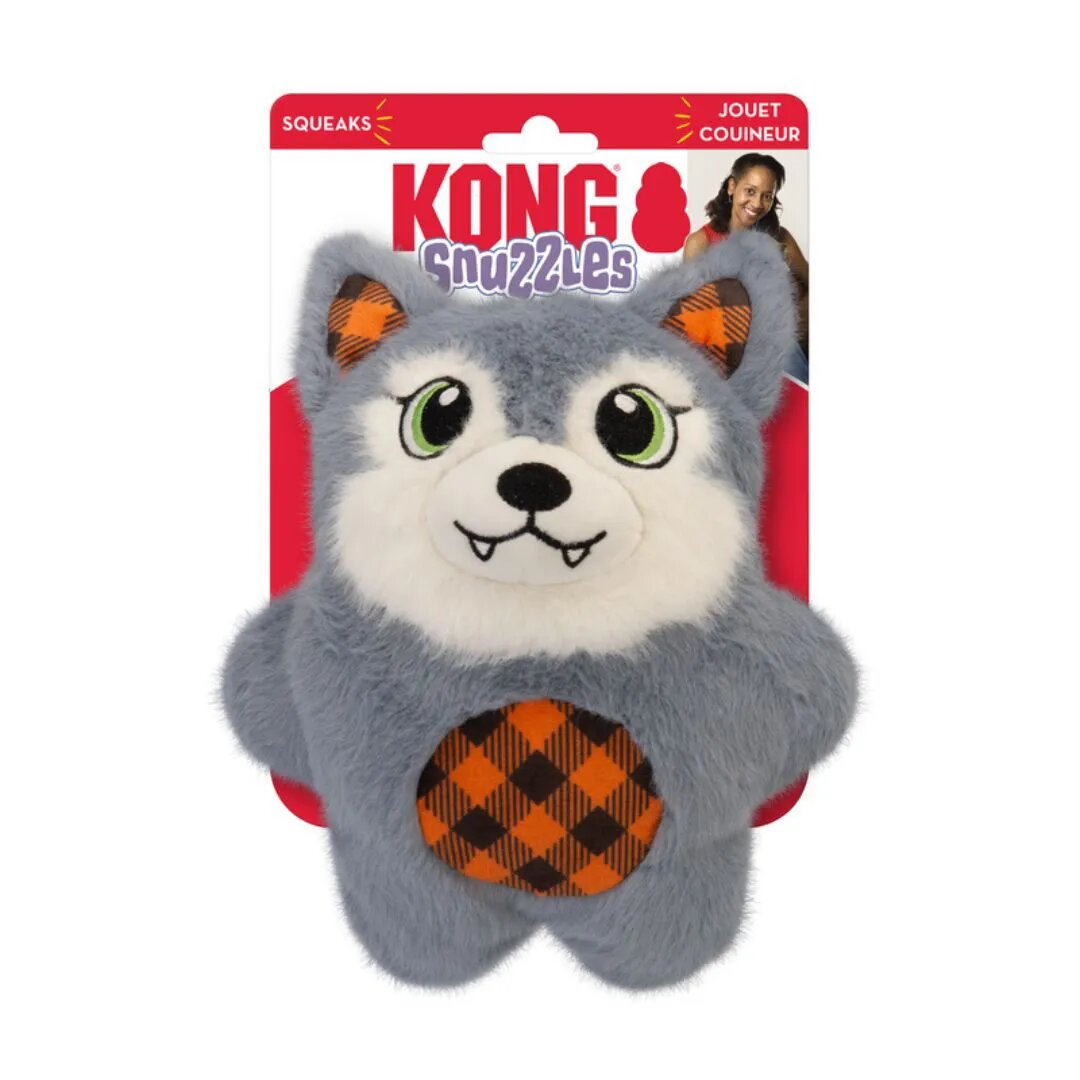 KONG Snuzzles Kiddos Mini Squeaker Hondenspeelgoed, extra klein (kikker