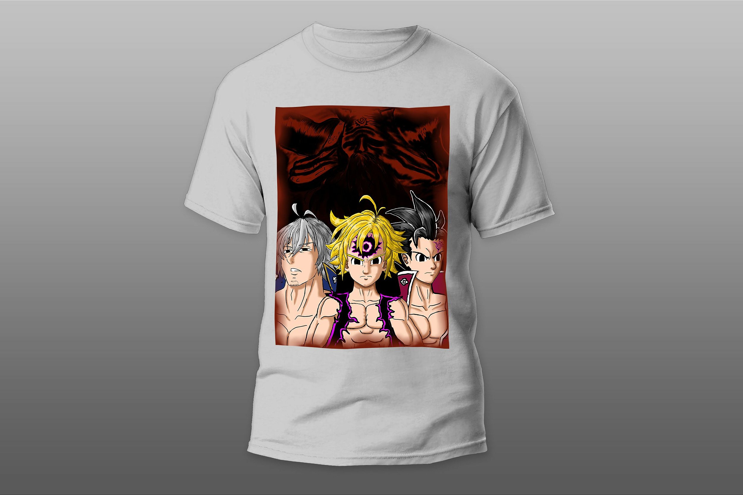 Camiseta Camisa Nanatsu No Taizai Meliodas Anime Nerd Filme