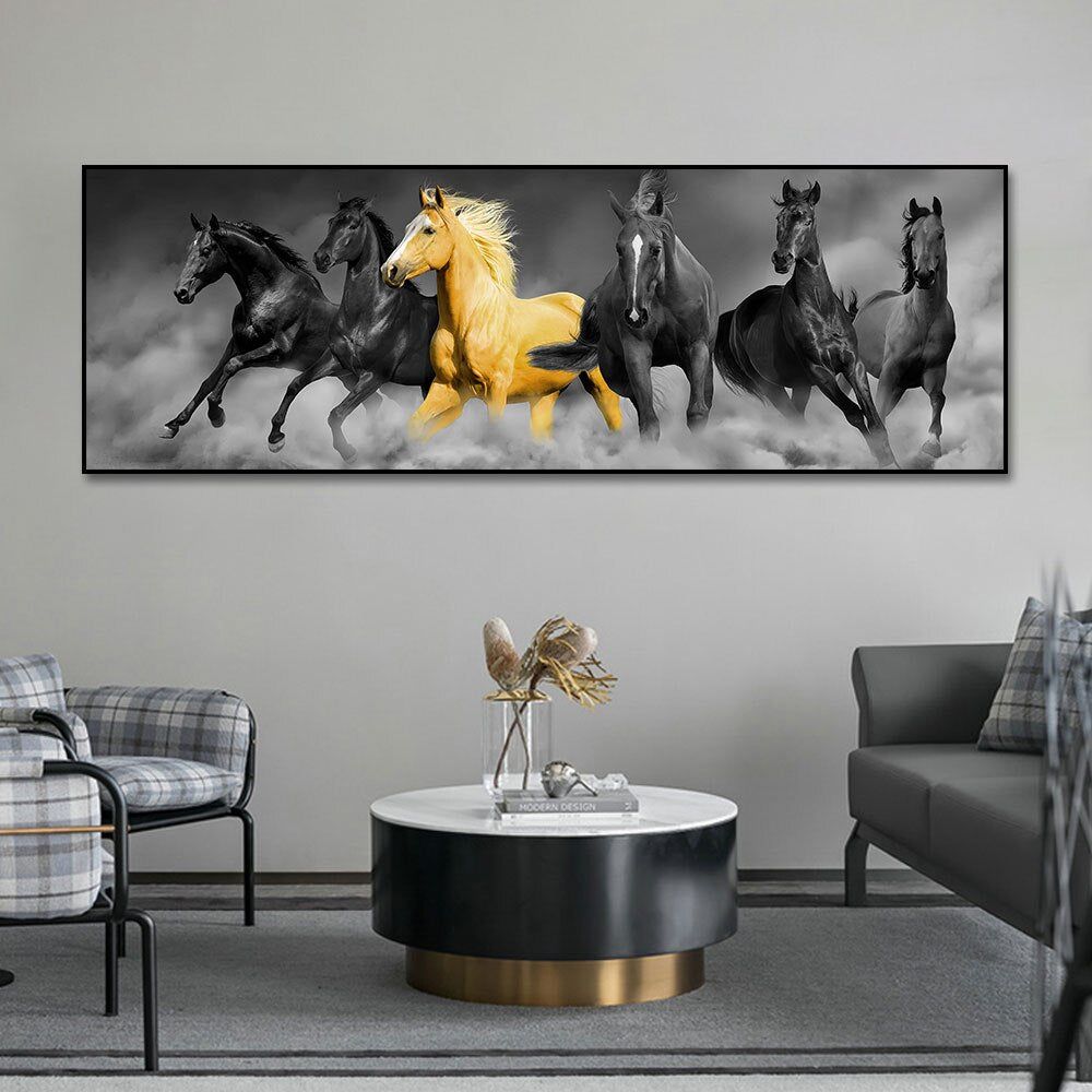 Tecido de Algodão Estampa Digital (70 cm) - Cavalo Quadros