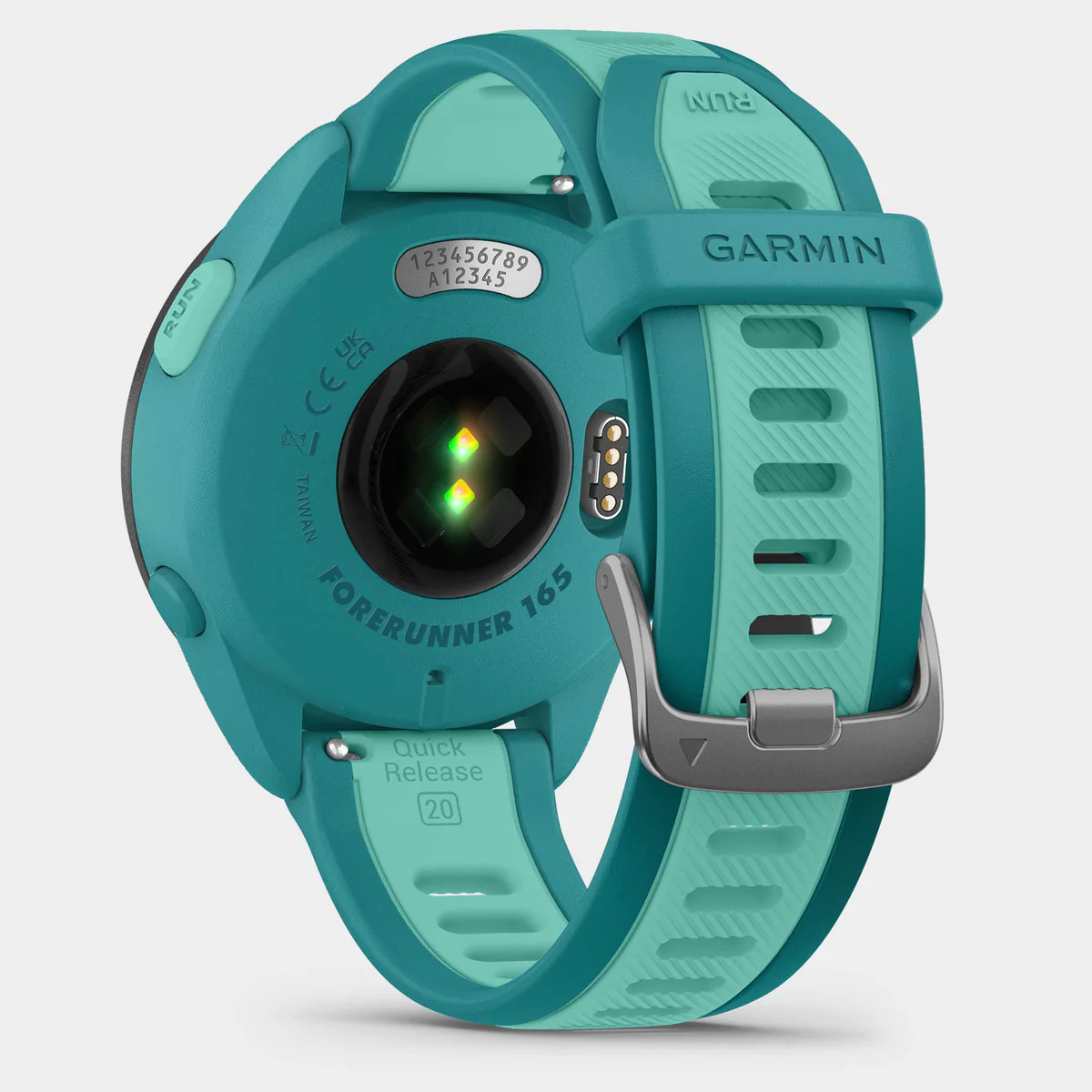 Relógio Garmin Forerunner 165 AMOLED Music Azul Turquesa