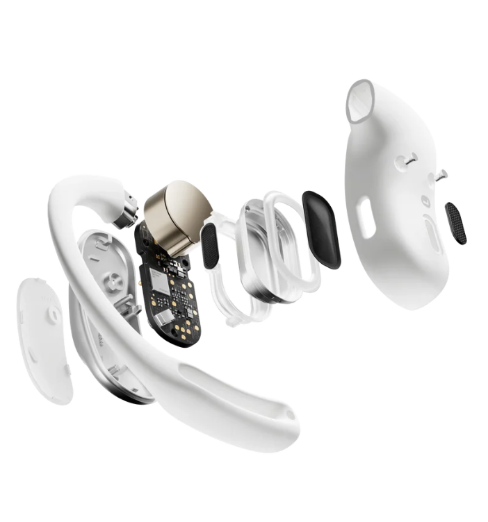 Fone de Condução Óssea Shokz Openfint Air Branco - Direct Esportes