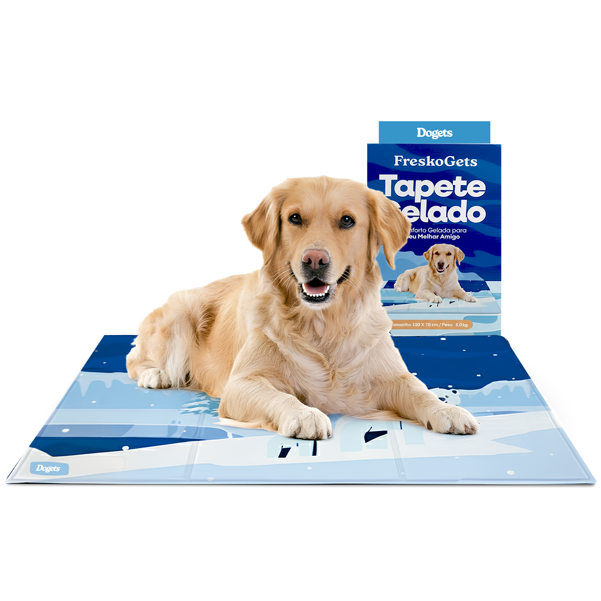 Tapete Gelado Pet Refrescante 110x70 Cachorro Gato FreskoGets