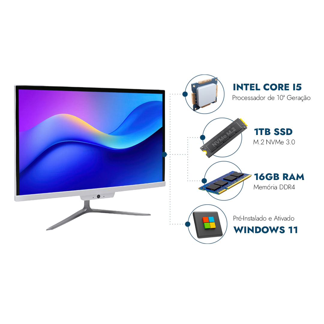 All In One i5 10ª Gen 16GB SSD 1TB - NextPC