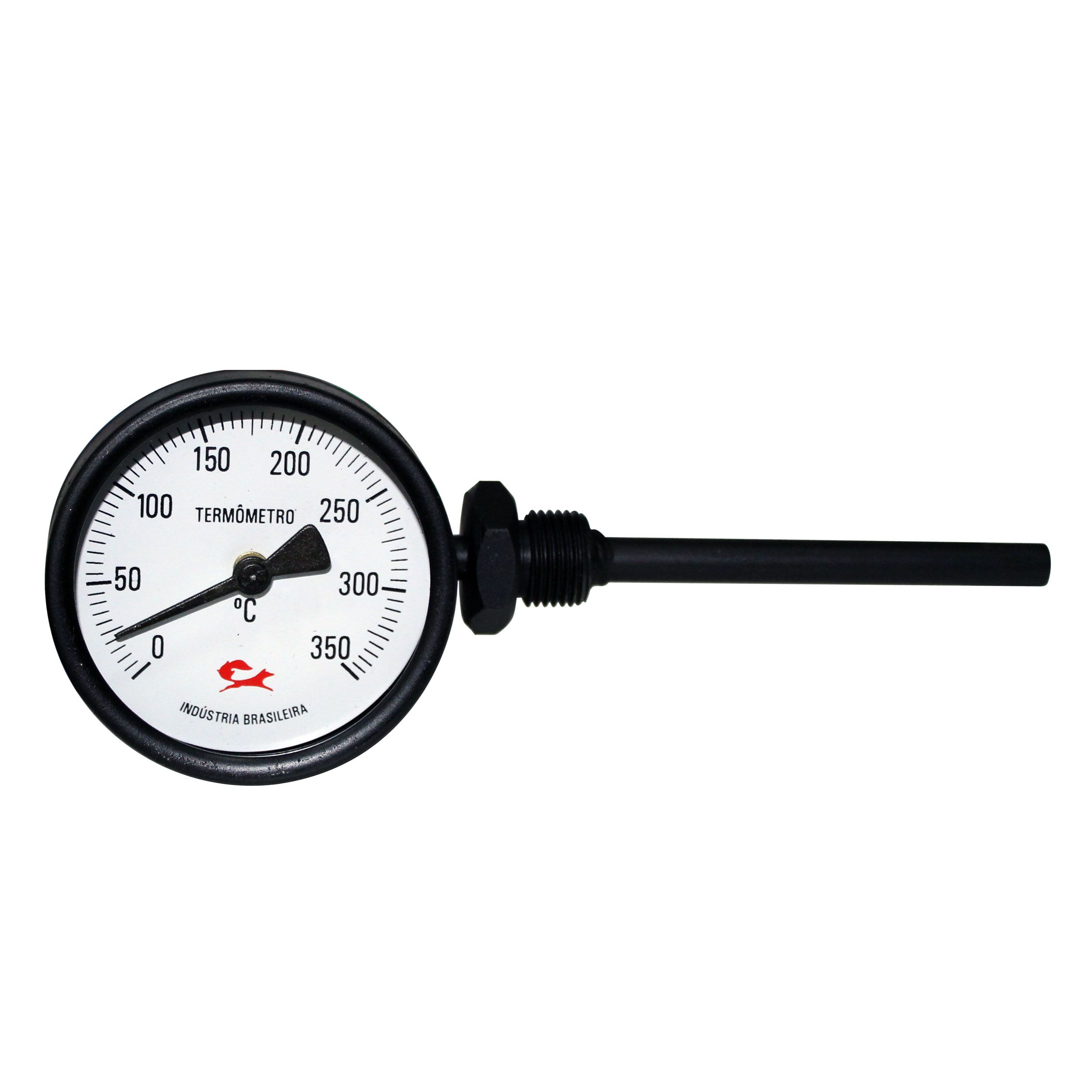 Termômetro Forno Industrial Haste Lateral 10cm Direito 350°C - PartsFOX