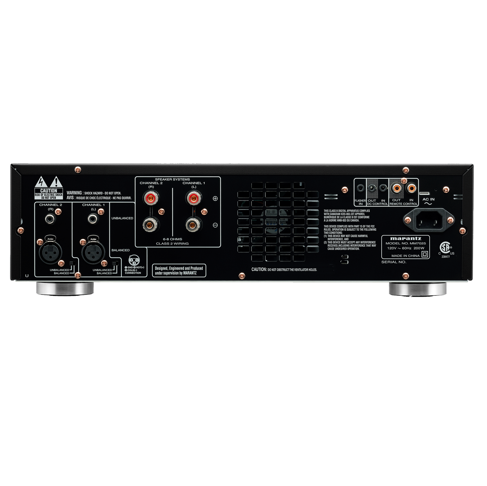 marantz 2CHパワーアンプ MM7025 本体 Amplificador Marantz MM7025 2 Canais 140W | So Fast - So Fast