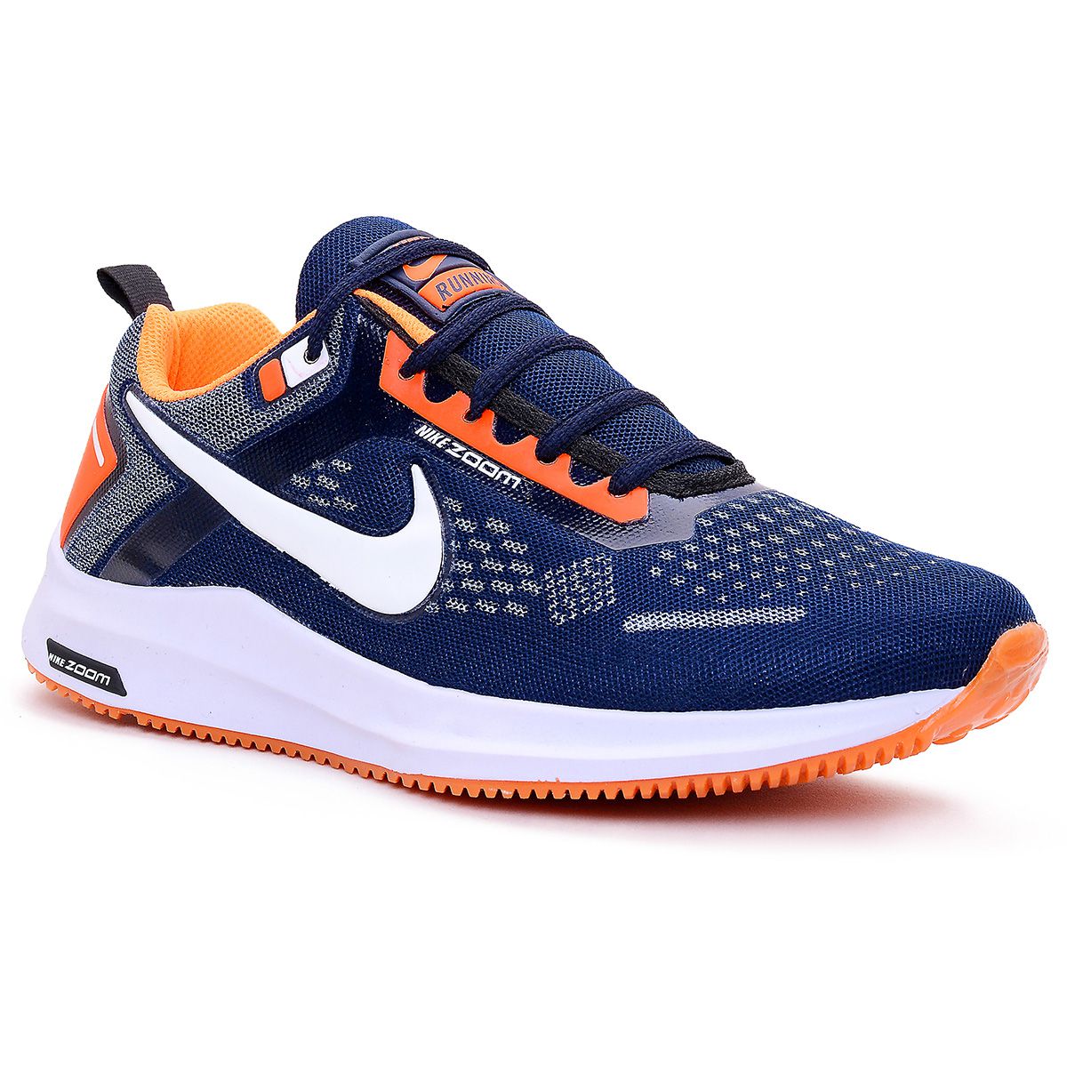 Tênis masculino Nike Running Zoom Marinho Laranja - Duster shoes