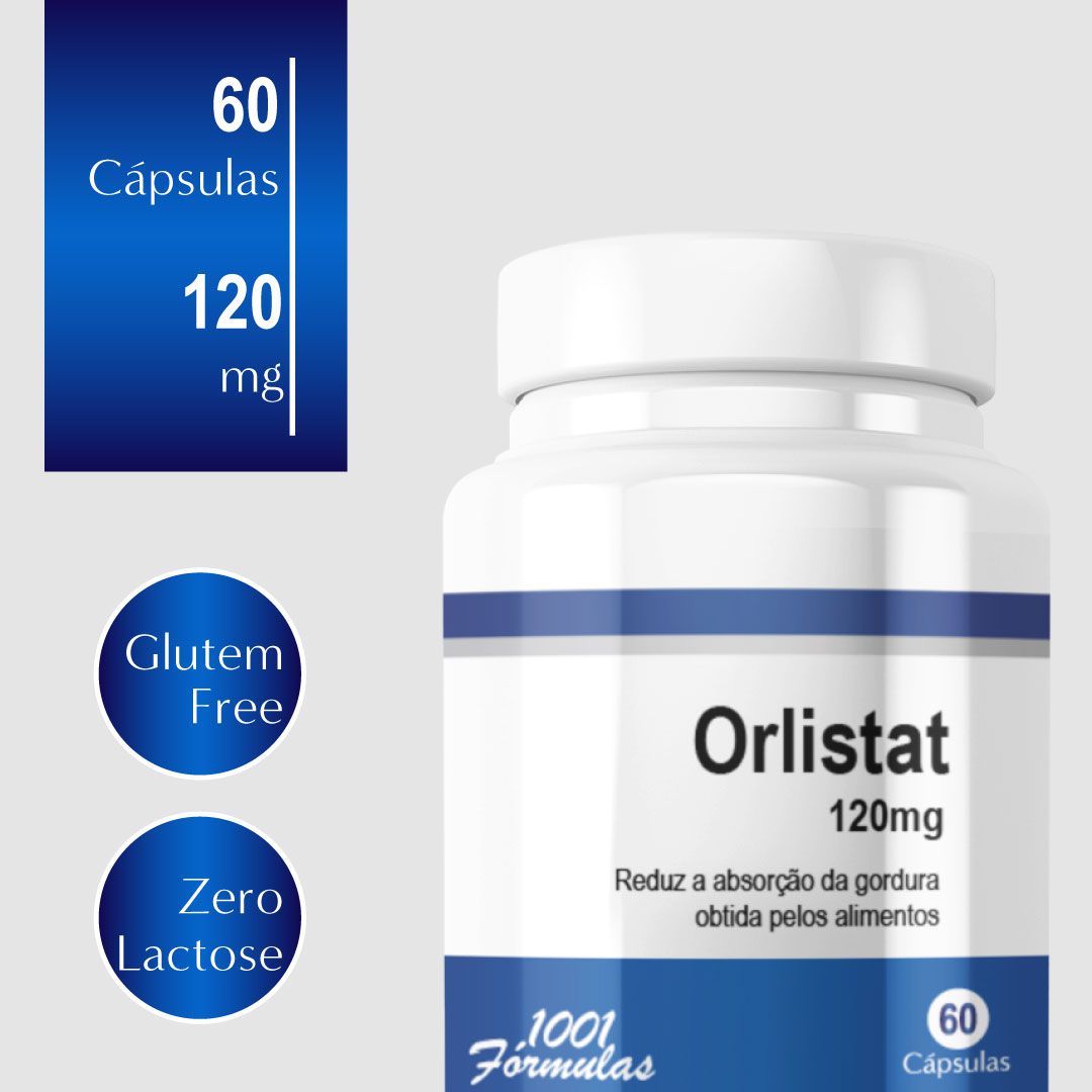Orlistat 120mg 60 cápsulas Orlistate 1001 Fórmulas
