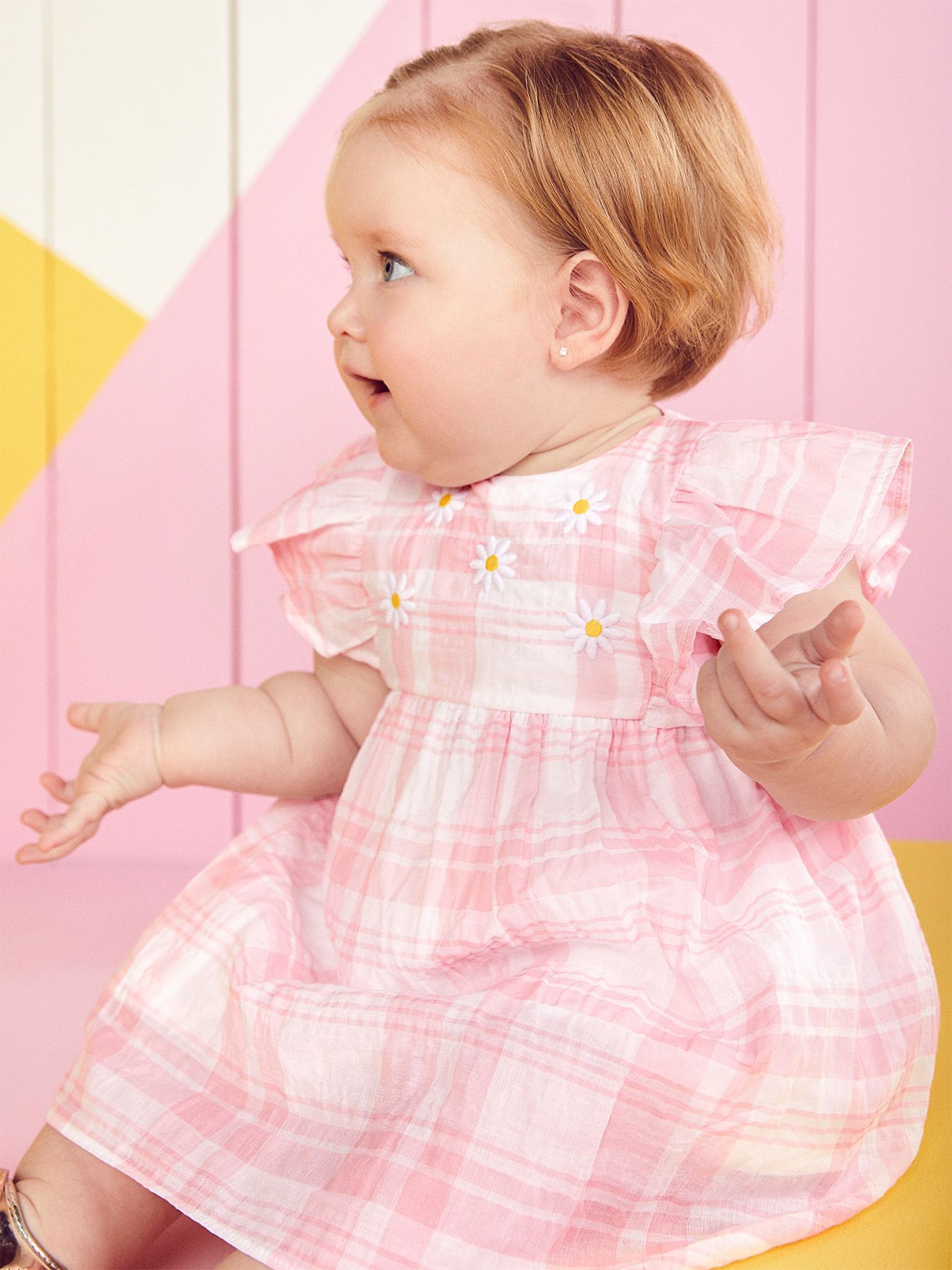 Vestido Rosa Xadrez Momi Baby - Fofoti Store