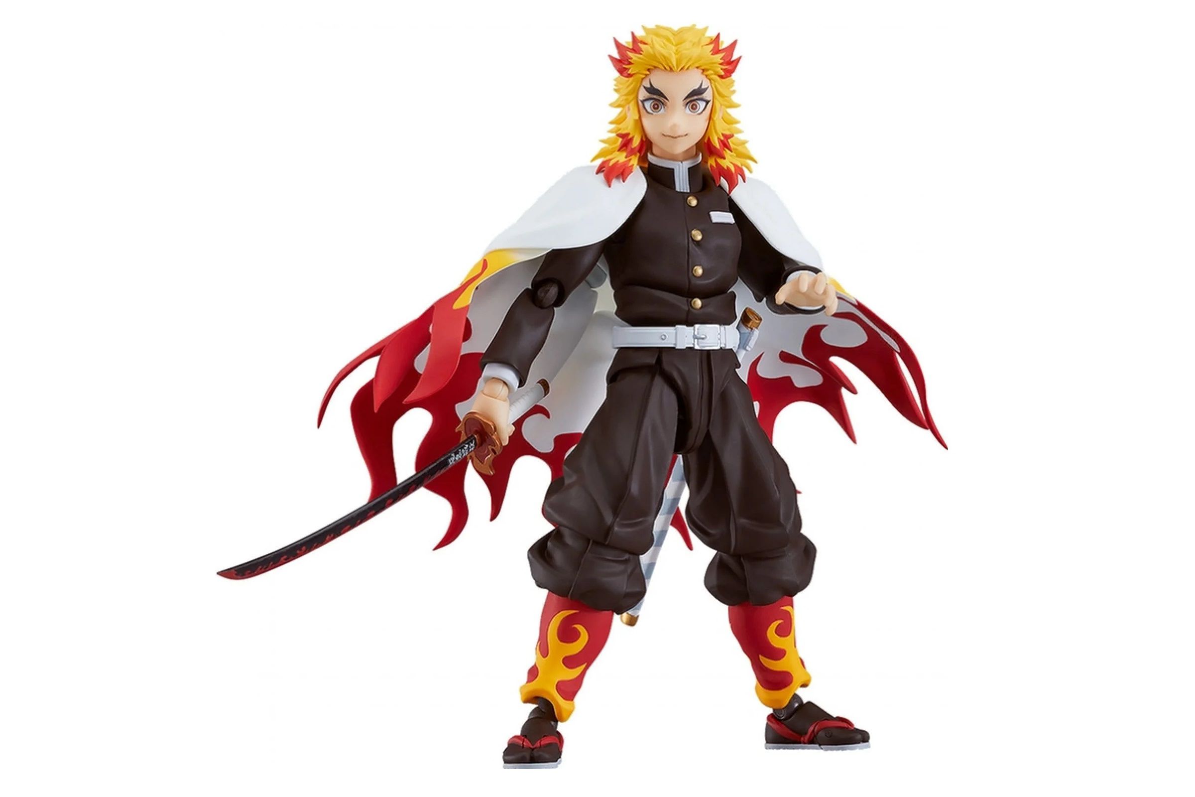 Boneco do anime de Rengoku Kyoujurou Demon Slayer Kimetsu no Yaiba, coleção  de modelos de anime