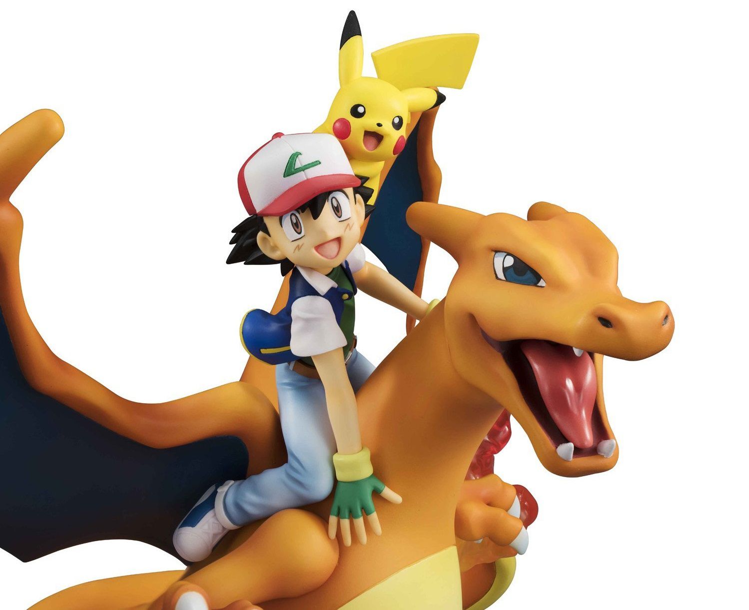 Action Figure Ash Ketchum, Charizard e Pikachu