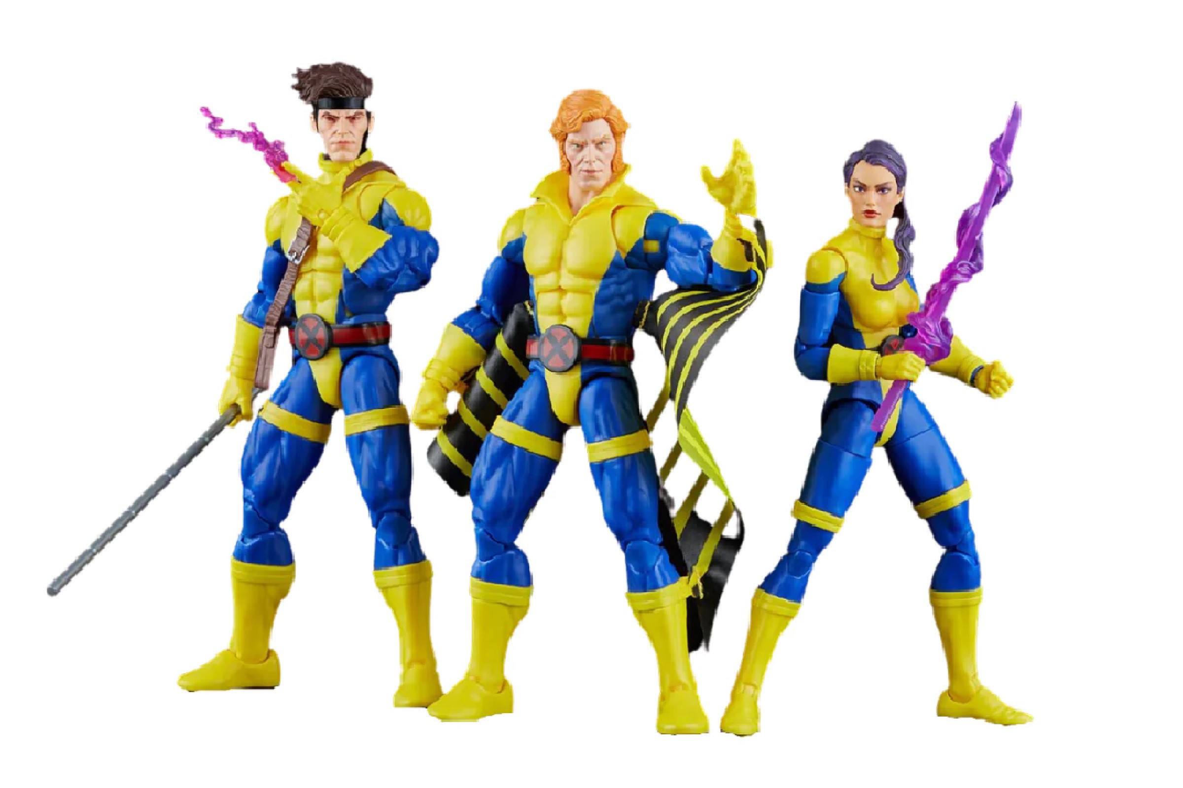 X-Men 60th Anniversary Marvel Legends Action Figure 3-Pack Gambit, Marvel's Banshee, Psylocke 15 cm