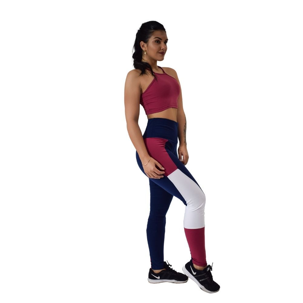 CALÇA LEGGING 3D POLIAMIDA CÓS ALTO PLUS SIZE CIRRE FITNESS