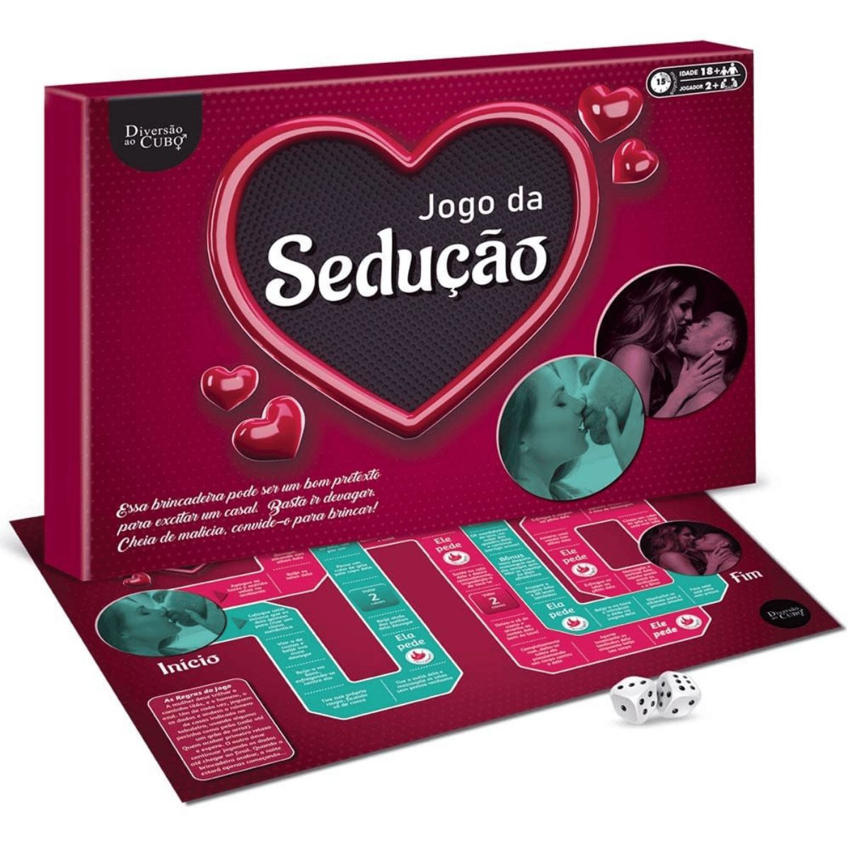 Roleta do Amor Jogo Erótico para Casal Diversão ao Cubo em 10X Sem