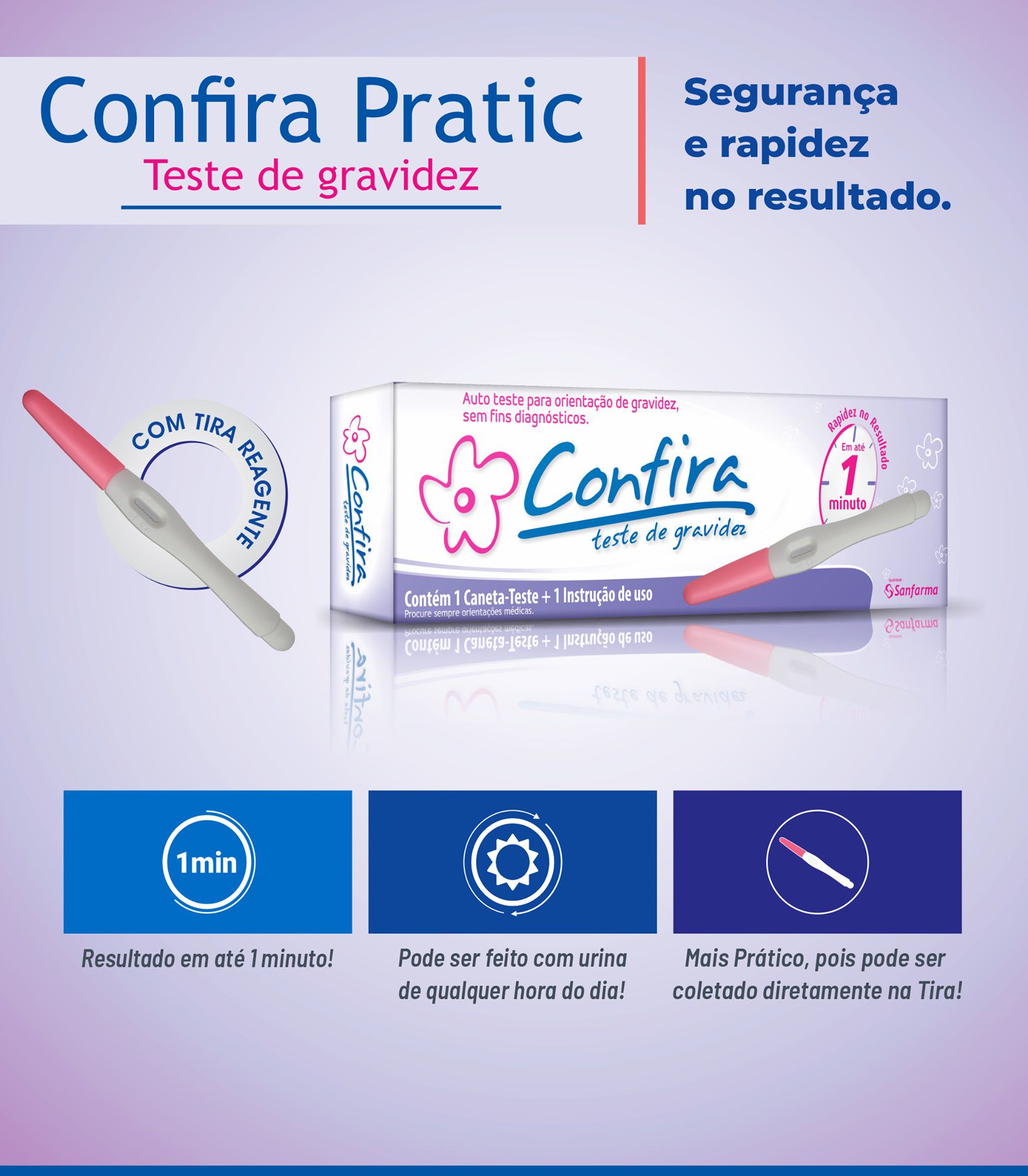 Teste De Gravidez Caneta Confira Farmaviver 