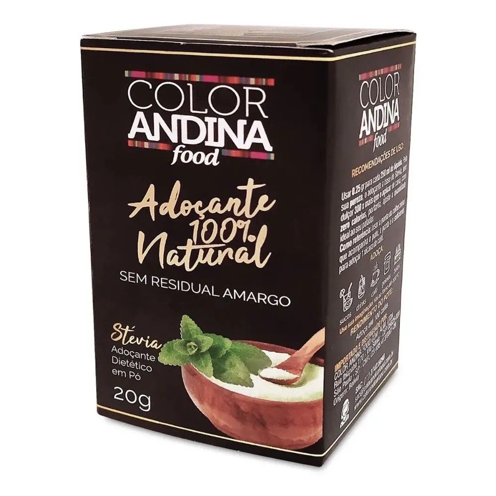 Adocante stevia color andina 20g farmaviver