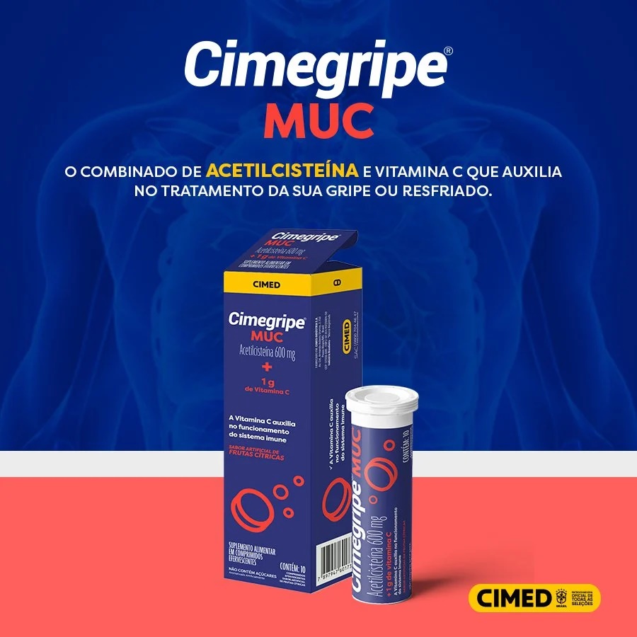 CIMEGRIPE MUC VITC + ACETILCISTEINA 10CPR EFERV - FarmaViver - Farmácia ...
