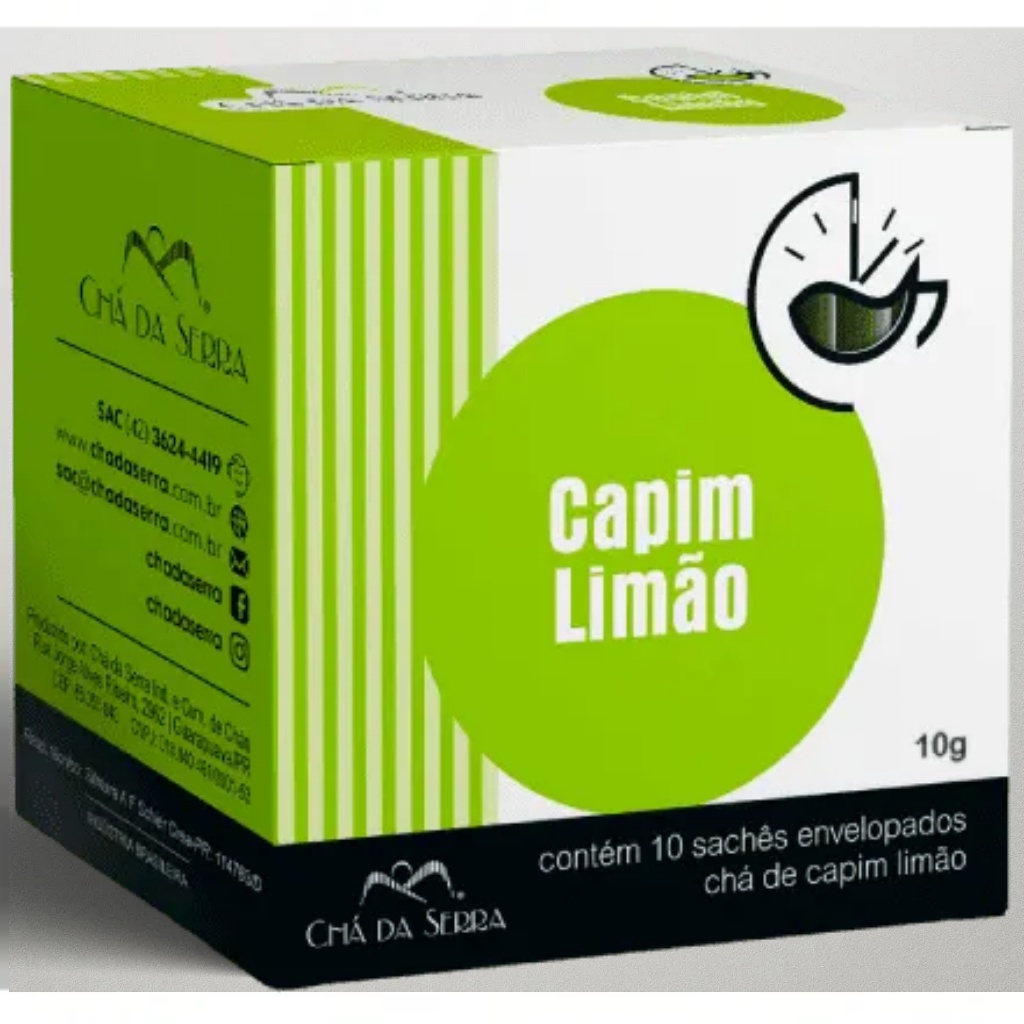CHA DE CAPIM LIMAO 10 SACHES 10G - CHA DA SERRA - FarmaViver - Farmácia ...
