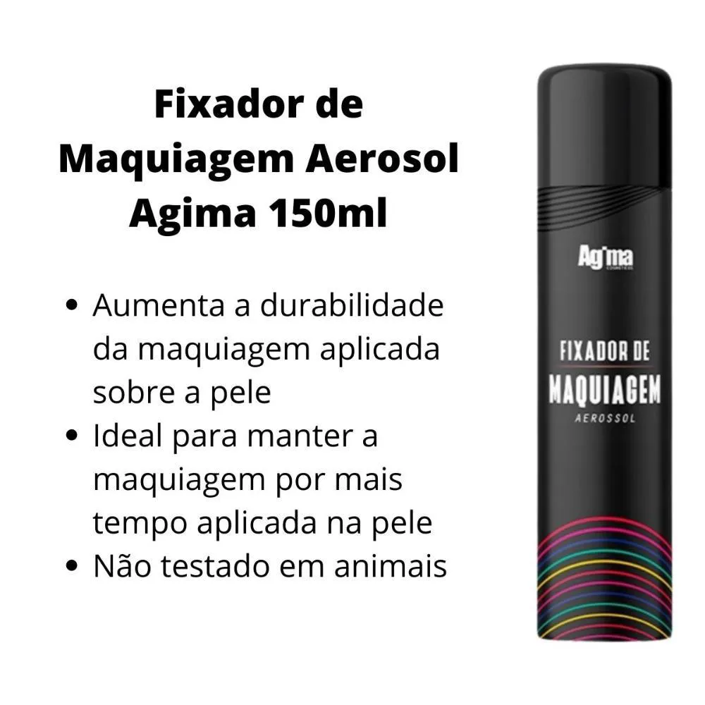 FIXADOR DE MAQUIAGEM AGIMA 150ML - FarmaViver - Farmácia Online 24 horas