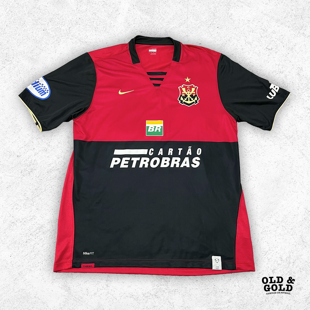 Camisa Flamengo 2008 #10 "Papagaio-vintém" - G - Old & Gold