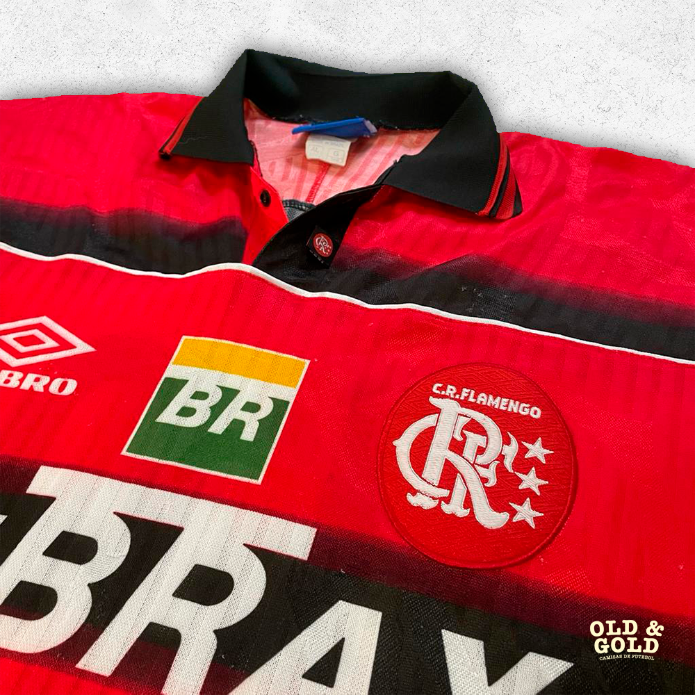 Maillot Flamengo Domicile 1997/98 #10 – Umbro, Taille XL, Occasion (Très Bon état)