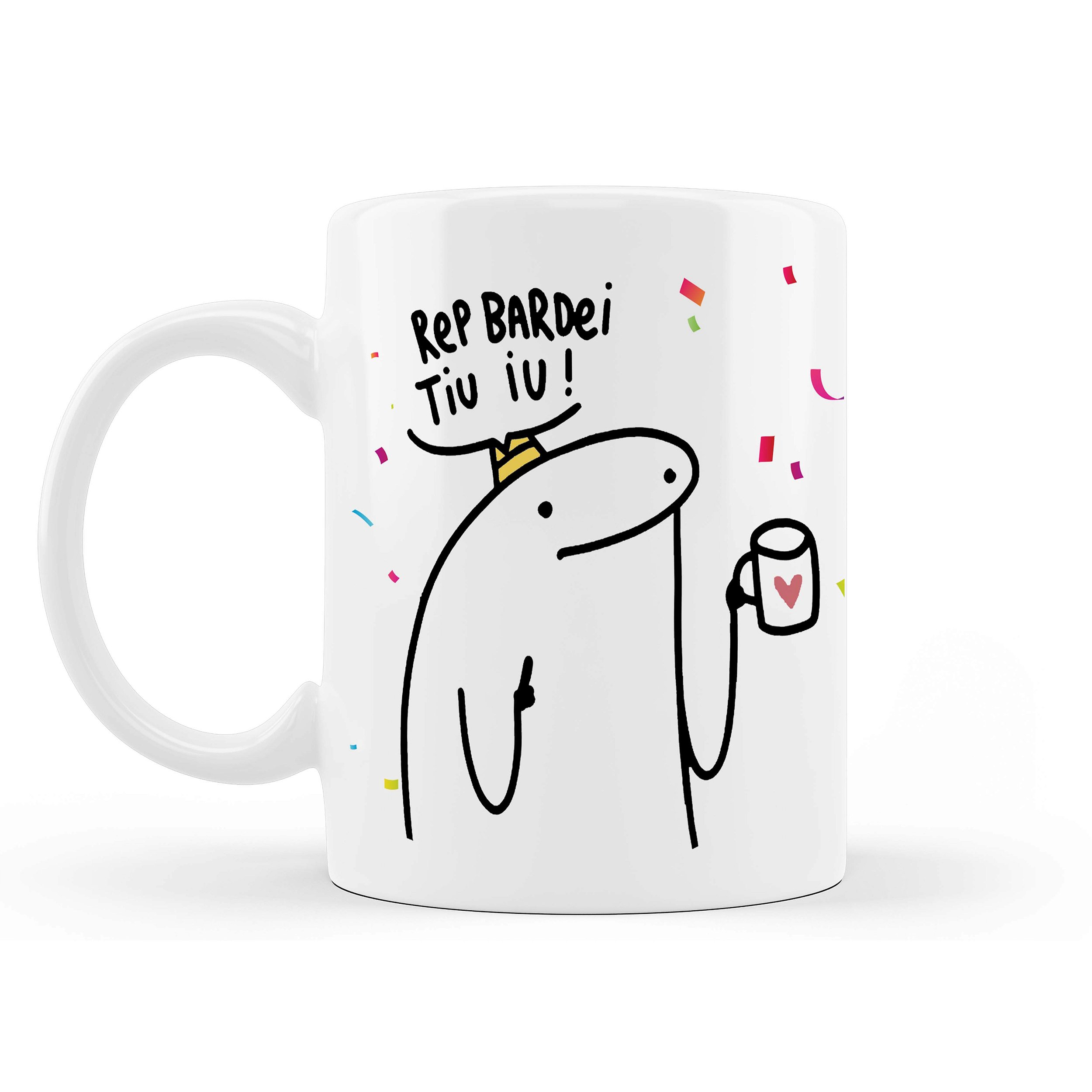 Caneca Flork meme/ Alça de coração / presente de aniversário / você já tem  30