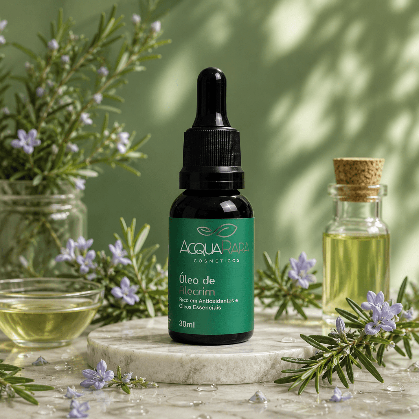 Óleo de Alecrim 30ml - AcquaRara Cosméticos