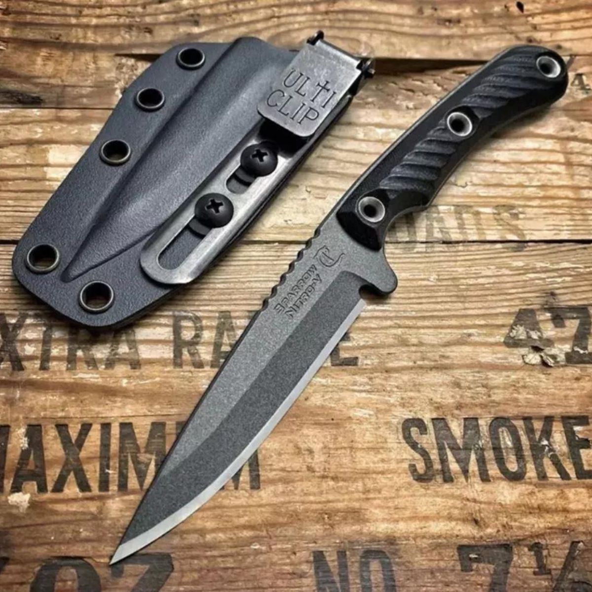 Clip Ulti Para Coldre Kydex Bainha Faca Cutelaria Supremo Tactical