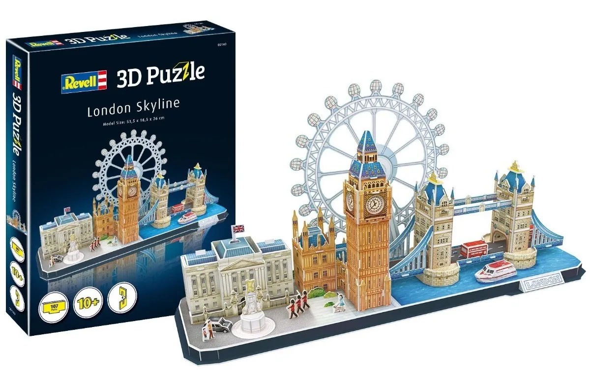 Quebra-cabeça 3D (3D Puzzle) Paisagens de Londres - Revell 00140 - BLIMPS