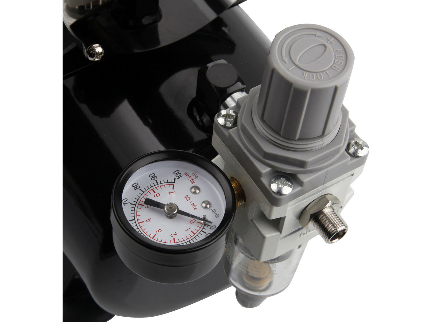 Compressor com dois ventiladores e tanque de ar - 110V - Airgoo AG-326 ...