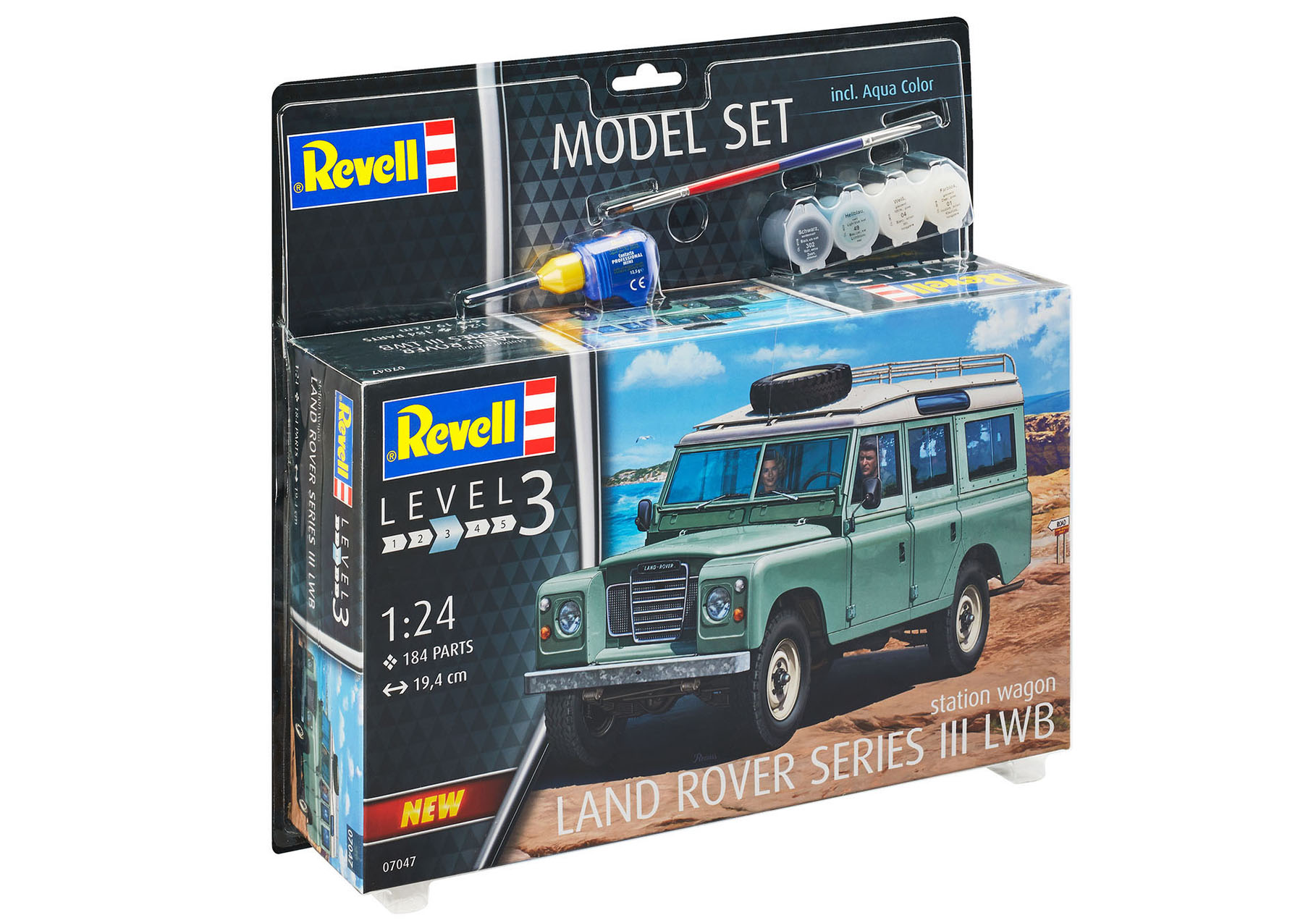Maquette Revell Land Rover Serie III LWB – 1/24 à Assembler Et Peindre – Kit Neuf