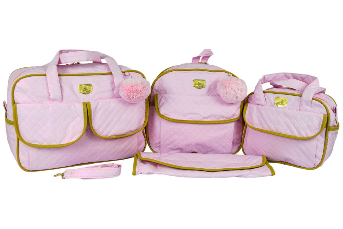 Mochila Bebe Maternidade Menina p/ Mamae Kit com Trocador em