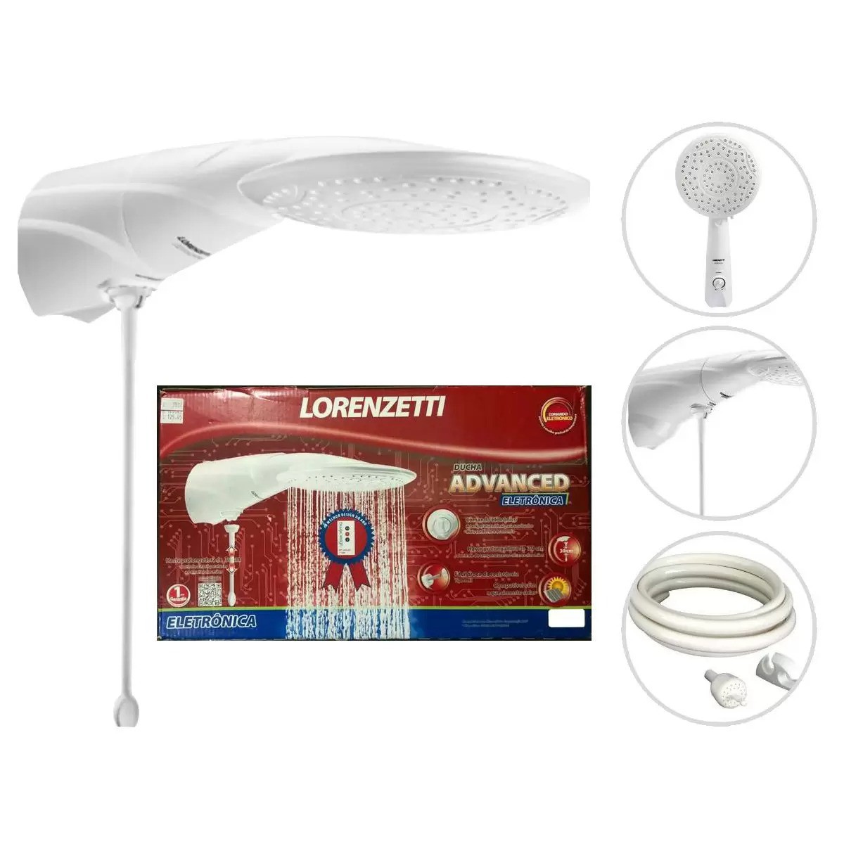 Ducha Advanced Ducha Advanced Eletrônica 7500W 220V Lorenzetti - Prime Utilidades