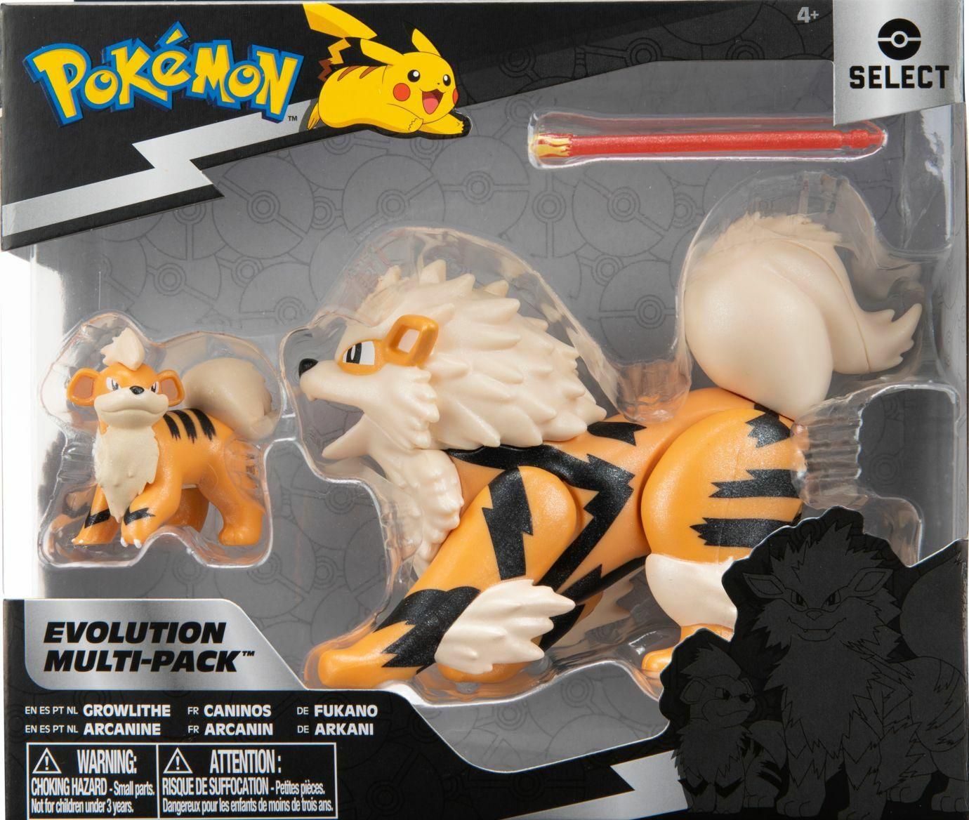 Figura Growlithe Arcamine,Pokemon - Sunny Brinquedos, Modelo: 3288