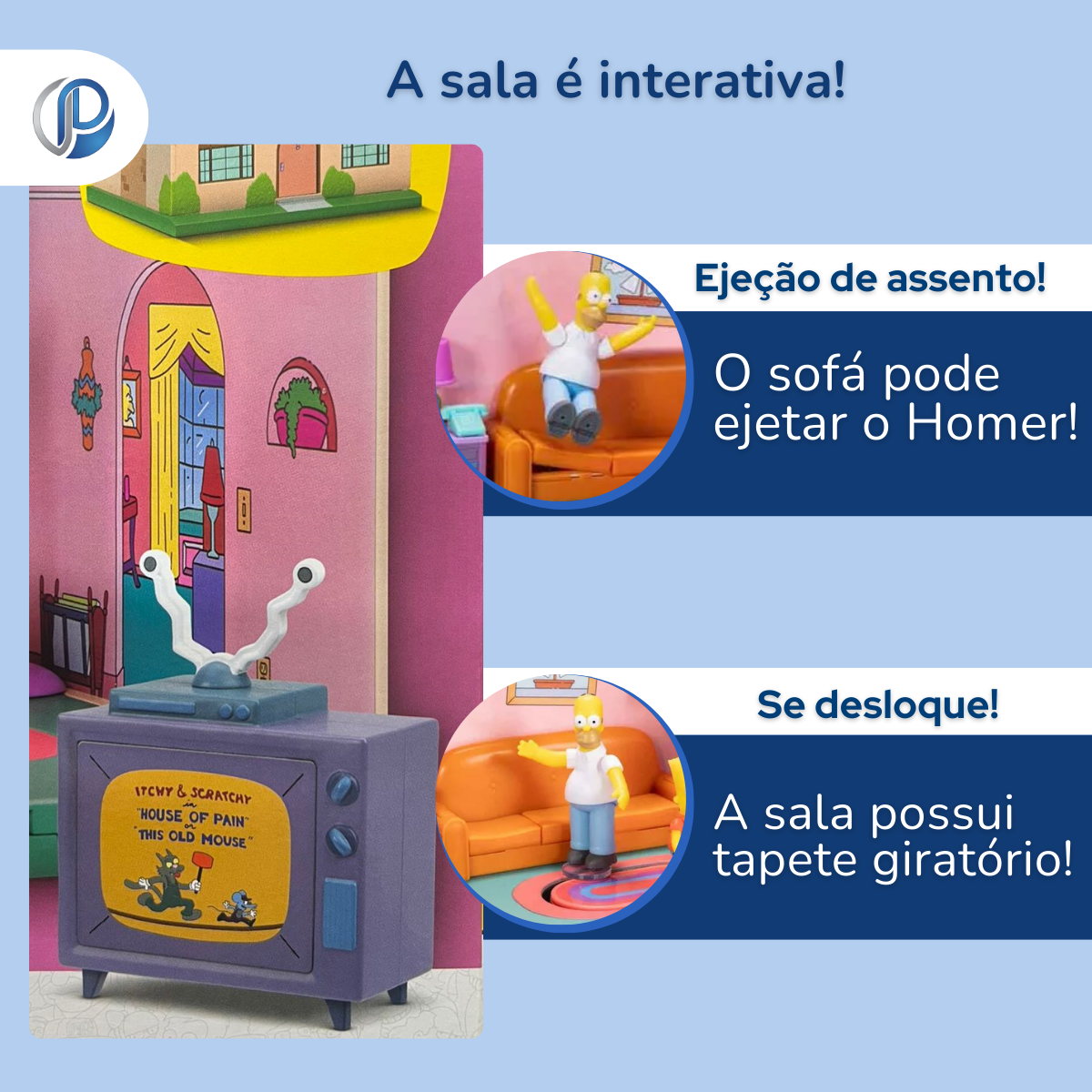 Playset Sala de Estar Os Simpsons Sunny - Prime Utilidades