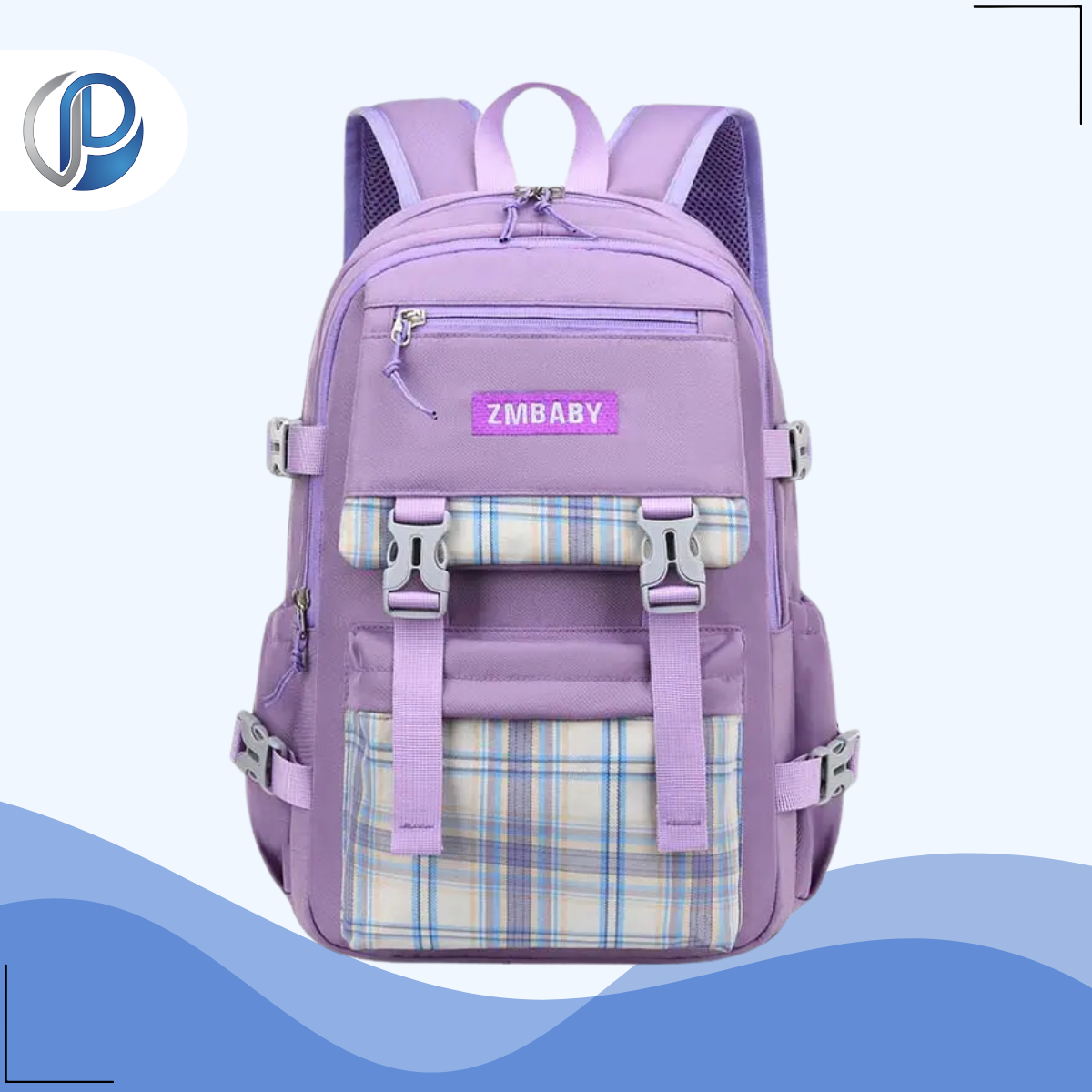 Mochila Escolar Infantil ZM Baby Roxo - Prime Utilidades