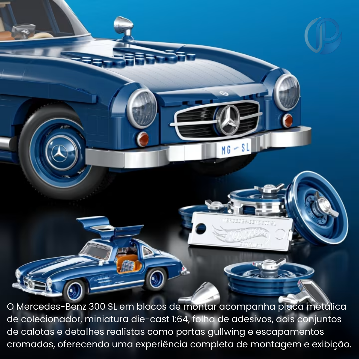 Hot Wheels Brick Shop Premium Mercedes-Benz 300 1:12 Mattel