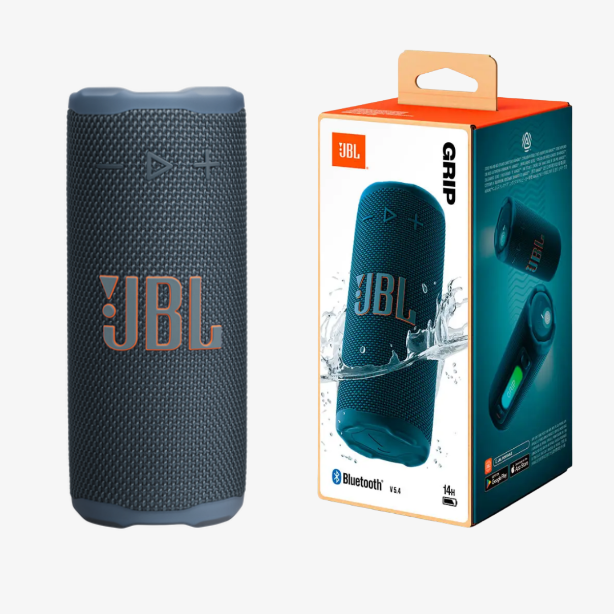 Caixa de Som Portátil JBL Grip Bluetooth Azul - Prime Utilidades