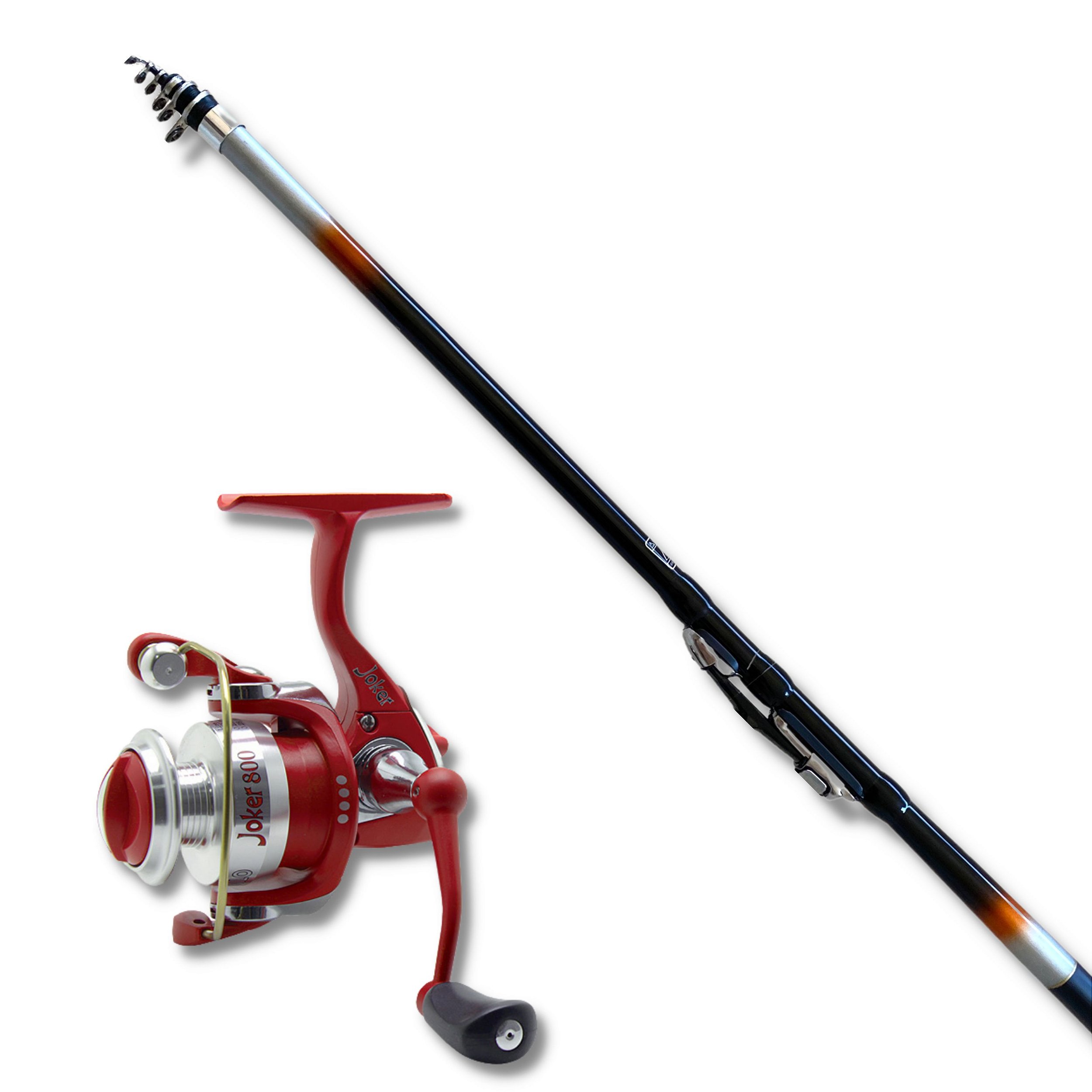 Kit Pesca Ultralight Vara V-Power 2,70m + Molinete Joker 800 Vermelho -  Solfish - Qualidade Para o Seu Esporte!