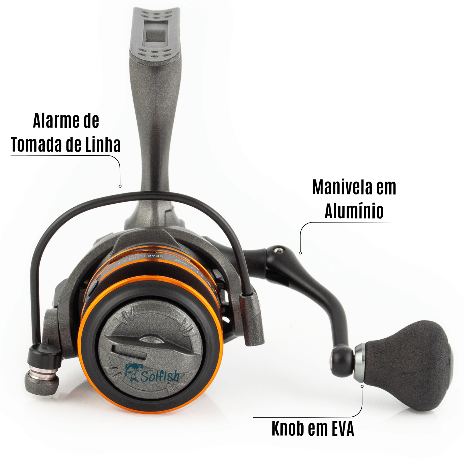 ムーモ Molinete Albatroz Speed Prime 800 5 Rolamentos - Solfish