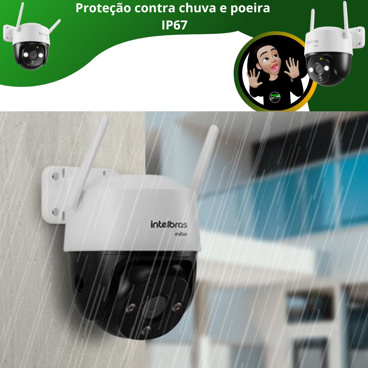 Câmera 360 Graus Intelbras – Camera wifi im7 full color 360 graus – WIIC