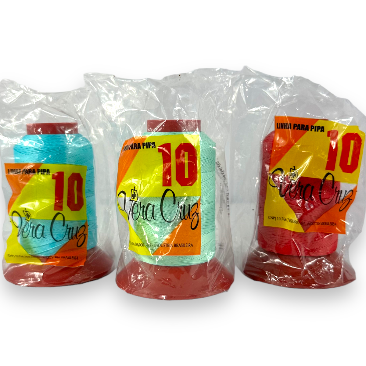 Kit 6 Linha Vera Cruz Fio 10 Para Pipa 500 Jardas Tex 85 - Alemão