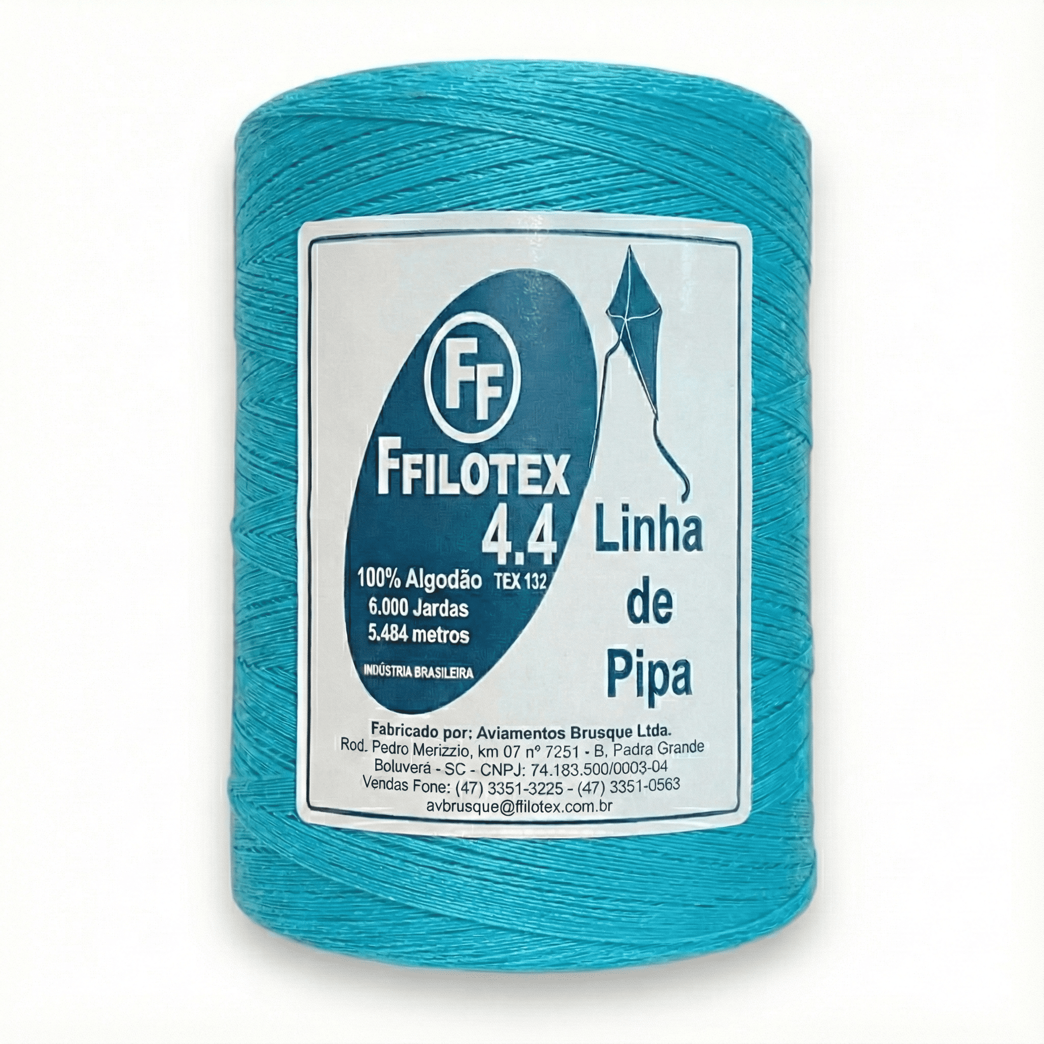 ワタ4/5 Linha Ffilotex Fio 4.4 Para Pipa 6000 Jardas Tex 132 Algodão